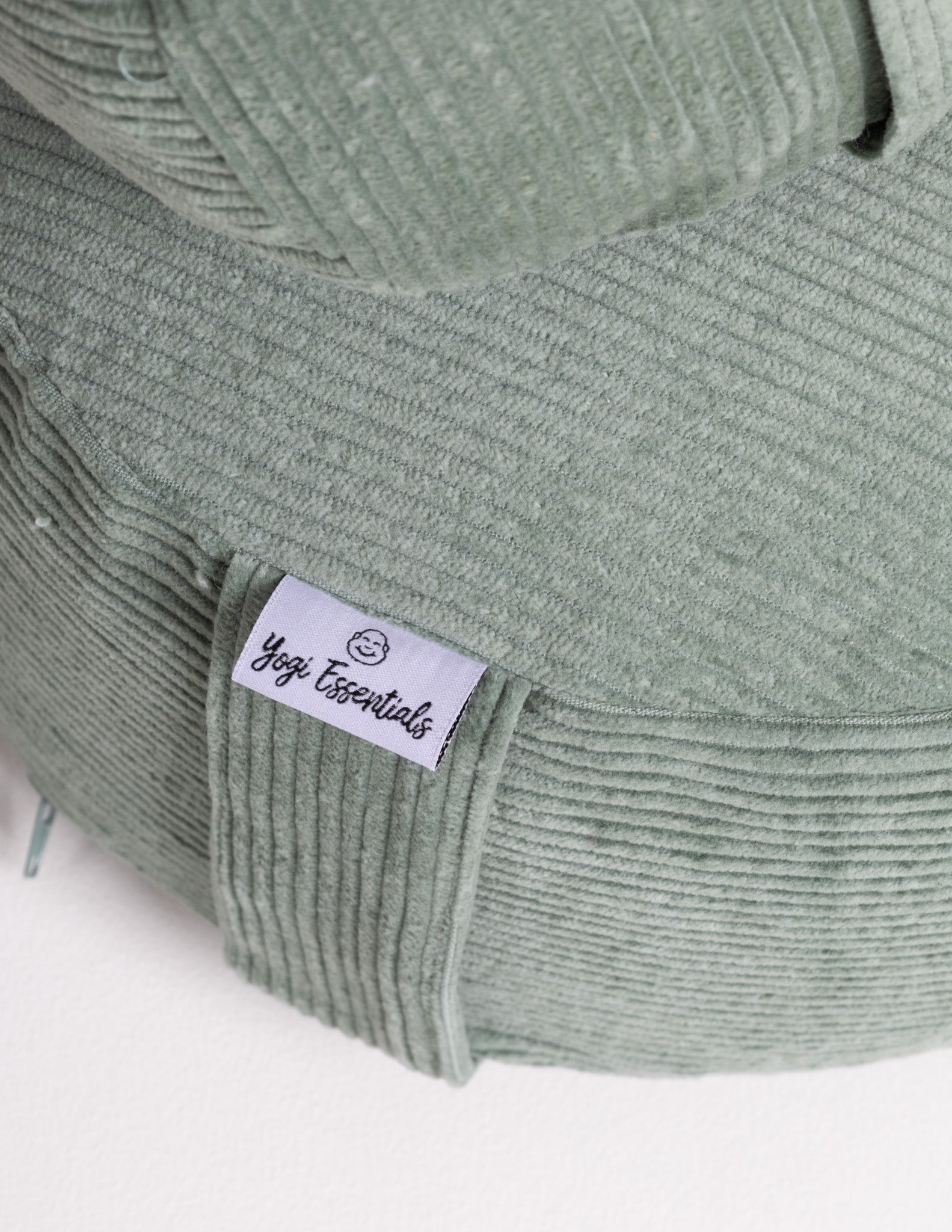 Yogi Essentials Yoga en pilates Ribstoffen Meditatiekussen - Eucalyptus