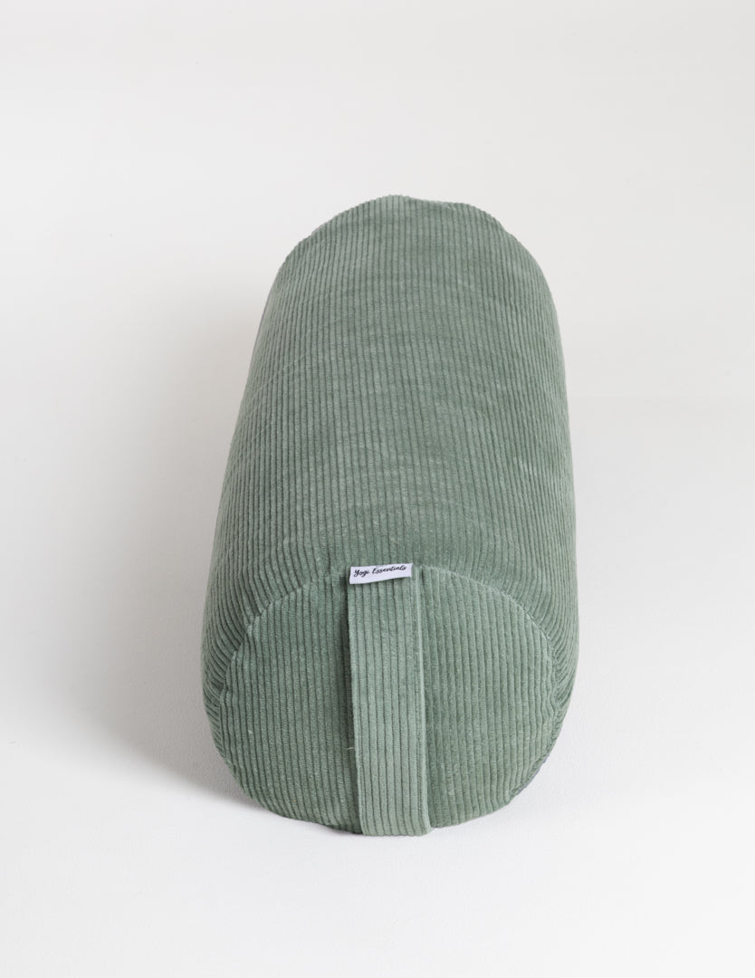Yogi Essentials Bolster Ribstoffen Yoga Bolster - Eucalyptus
