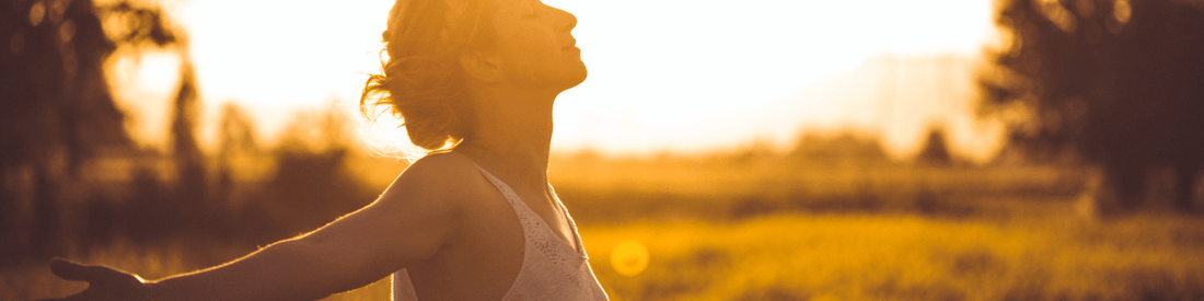woman breathing