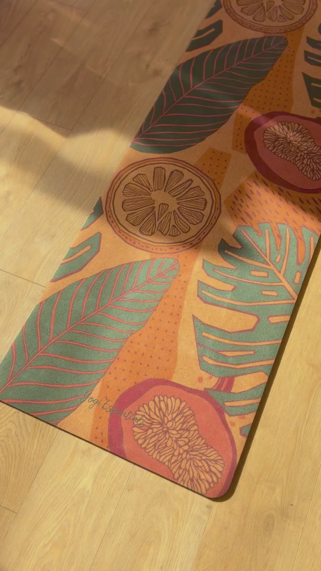 Cork Yoga Mat Premium - Fruity