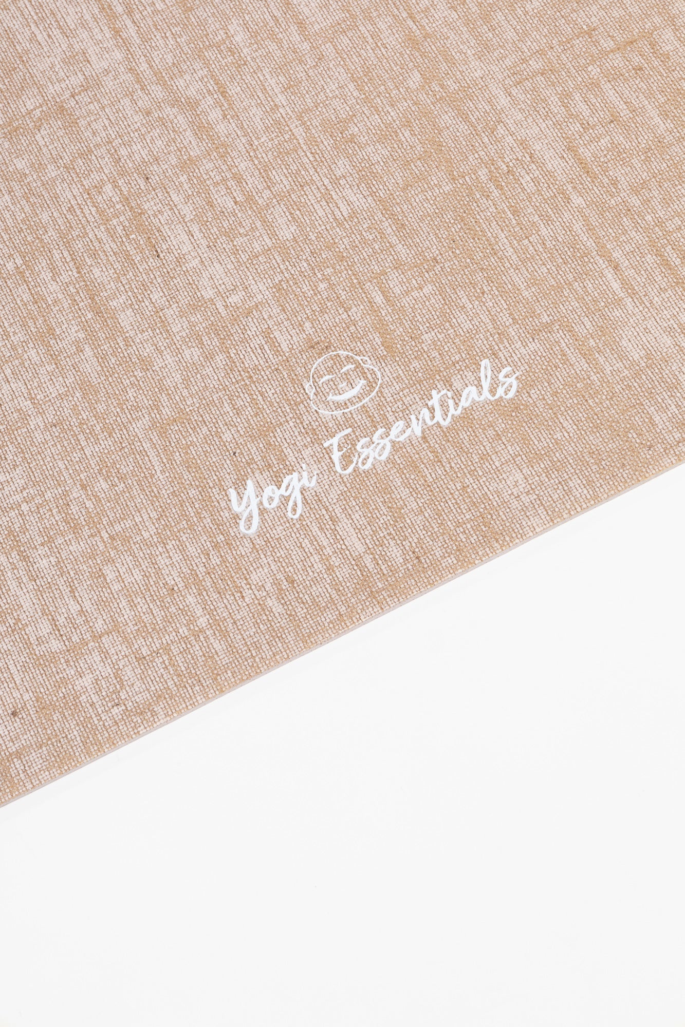 Yogi Essentials Yoga- en pilatesmatten Jute Eco Yogamat Logo - Zand