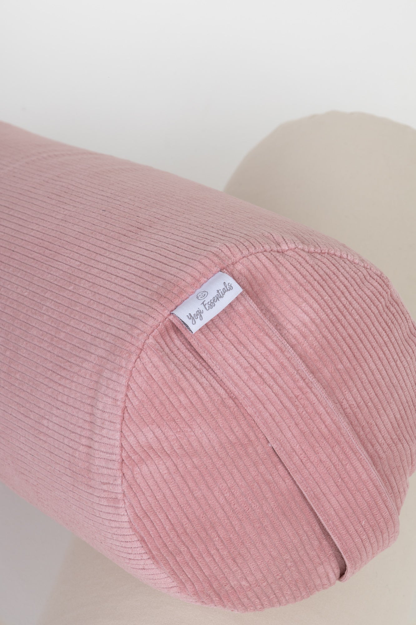 Yogi Essentials Katoenen Yoga Bolster - Roze Ribstof