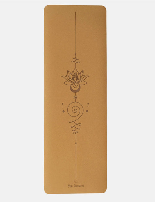Yogi Essentials Yoga- en pilatesmatten Kurk Yogamat - Mandala