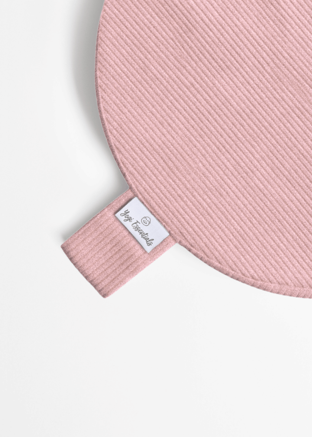 Yogi Essentials Yoga en pilates Losse Hoes - Ribstoffen Meditatiekussen - Rose