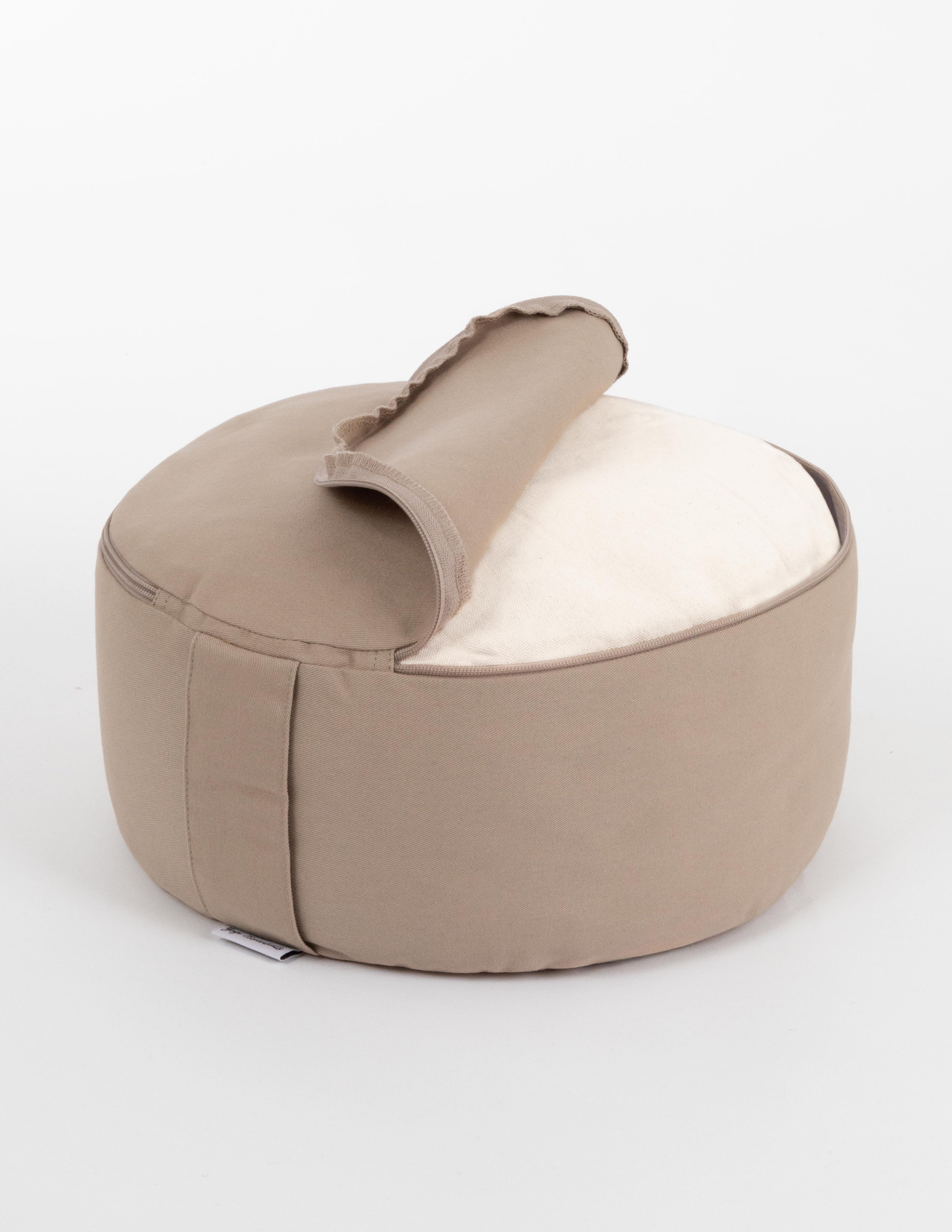 Yogi Essentials Yoga en pilates NEW Katoenen Meditatiekussen - Clay