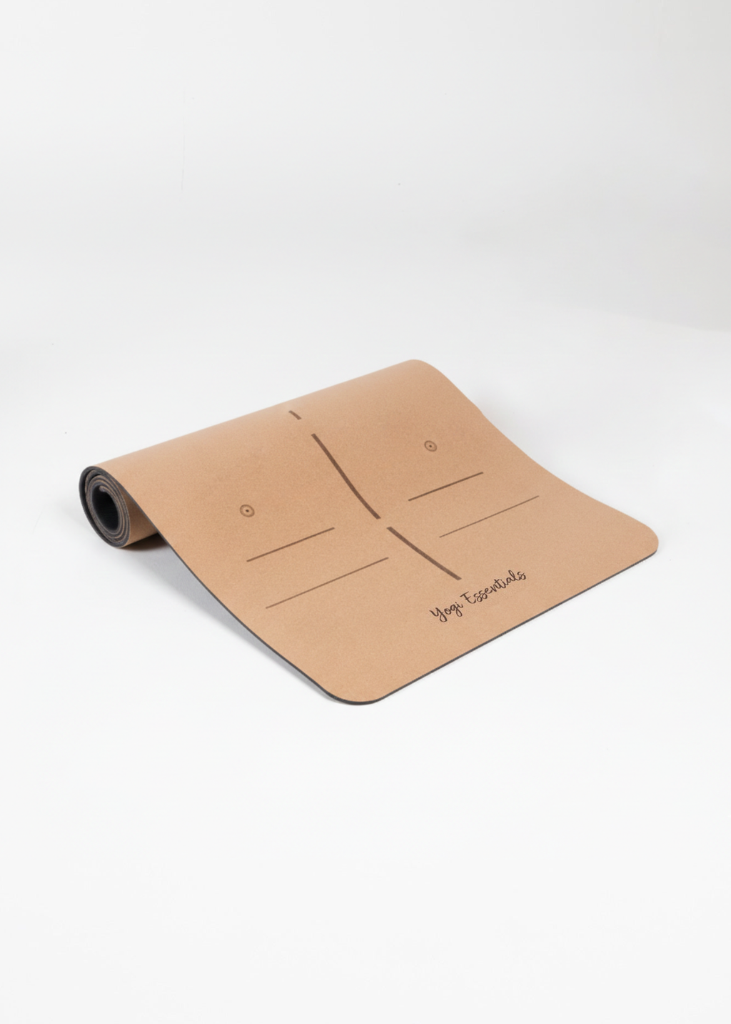 Yogi Essentials Yoga- en pilatesmatten NEW Kurk Yogamat - Alignment