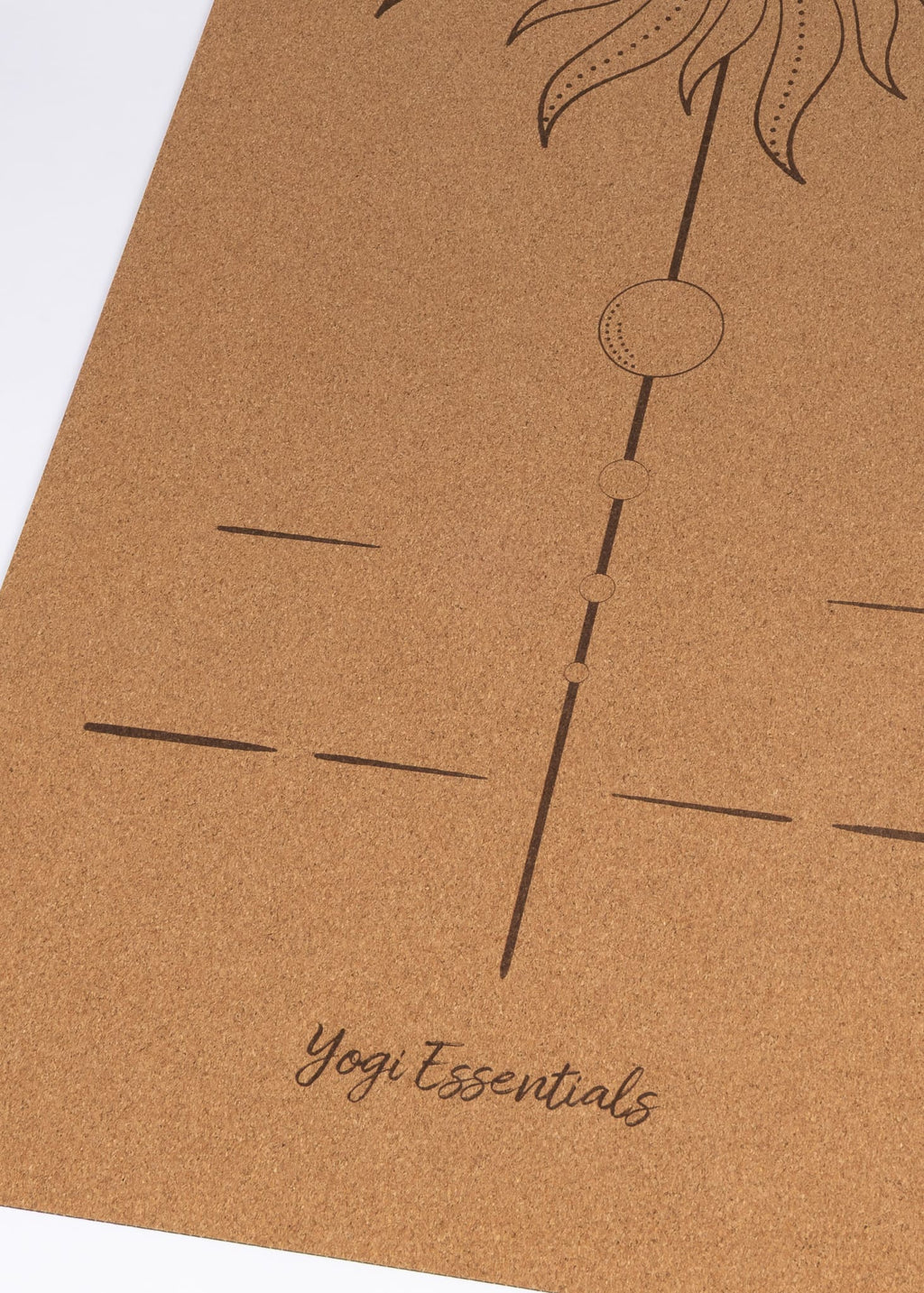 Yogi Essentials Yoga- en pilatesmatten NEW Kurk Yogamat Premium - Alignment