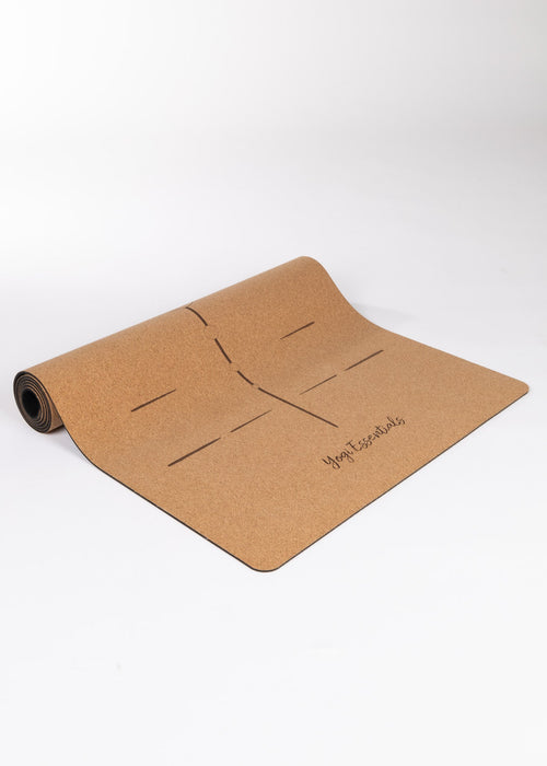 Yogi Essentials Yoga- en pilatesmatten NEW Kurk Yogamat Premium - Alignment