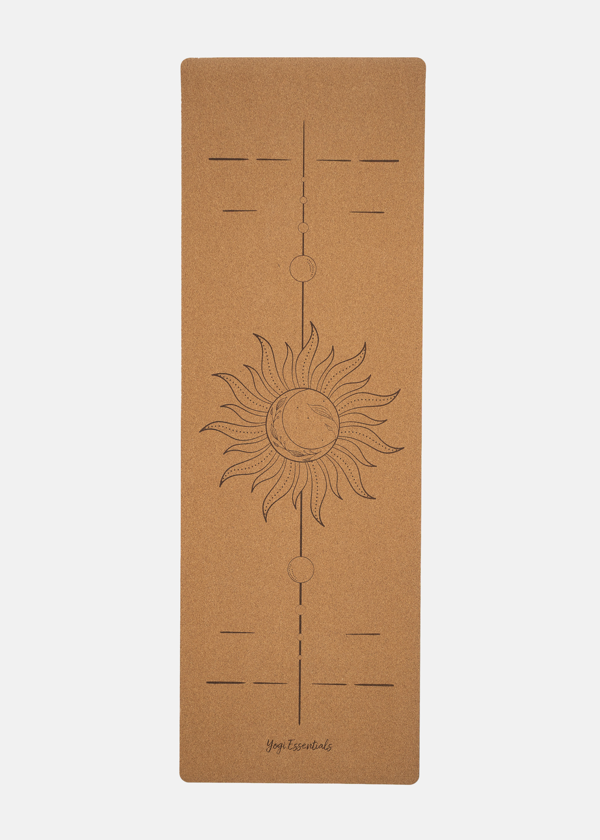 Yogi Essentials Yoga- en pilatesmatten NEW Kurk Yogamat Premium - Alignment