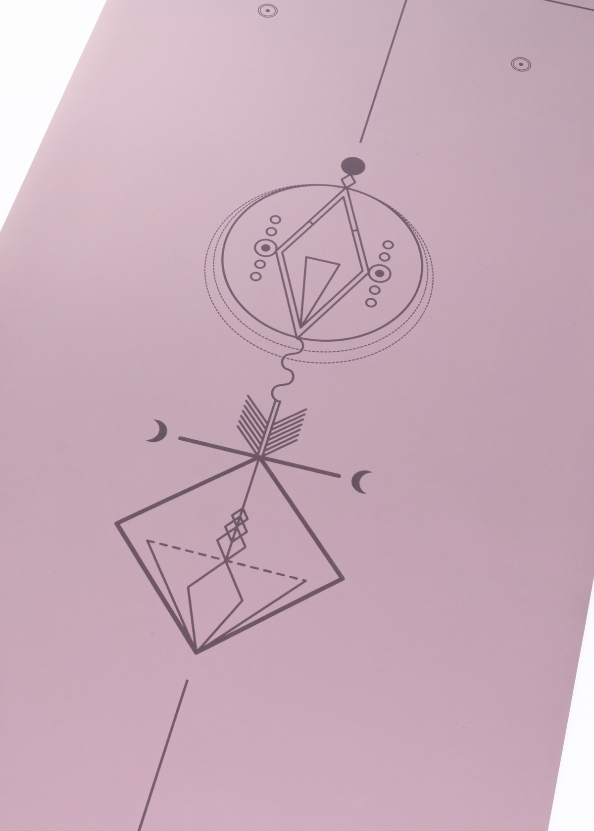 Yogi Essentials Yoga- en pilatesmatten NEW Natuurrubber Yogamat - Alignment - Lavender
