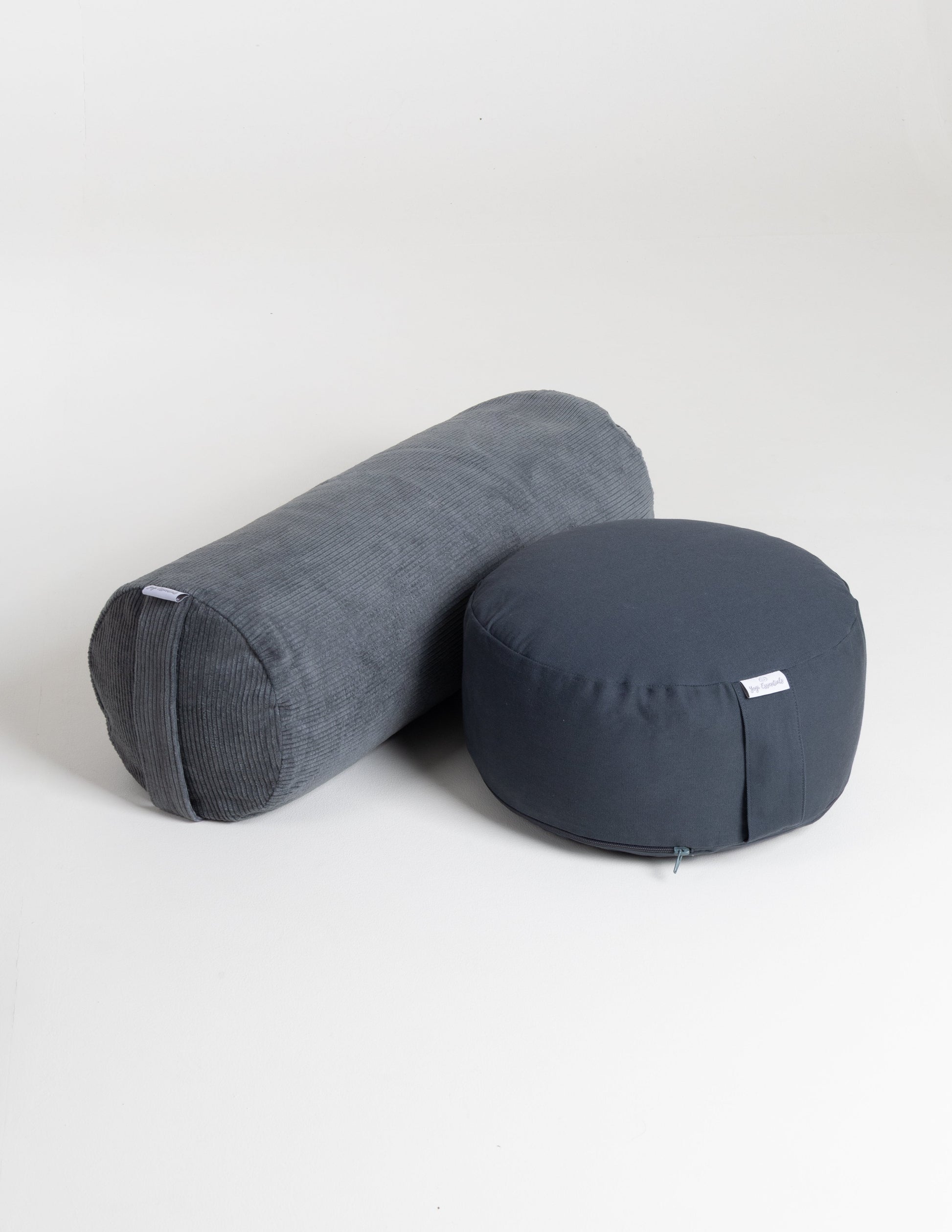 Yogi Essentials Yoga en pilates Pakket Bolster en Meditatiekussen - Grijs