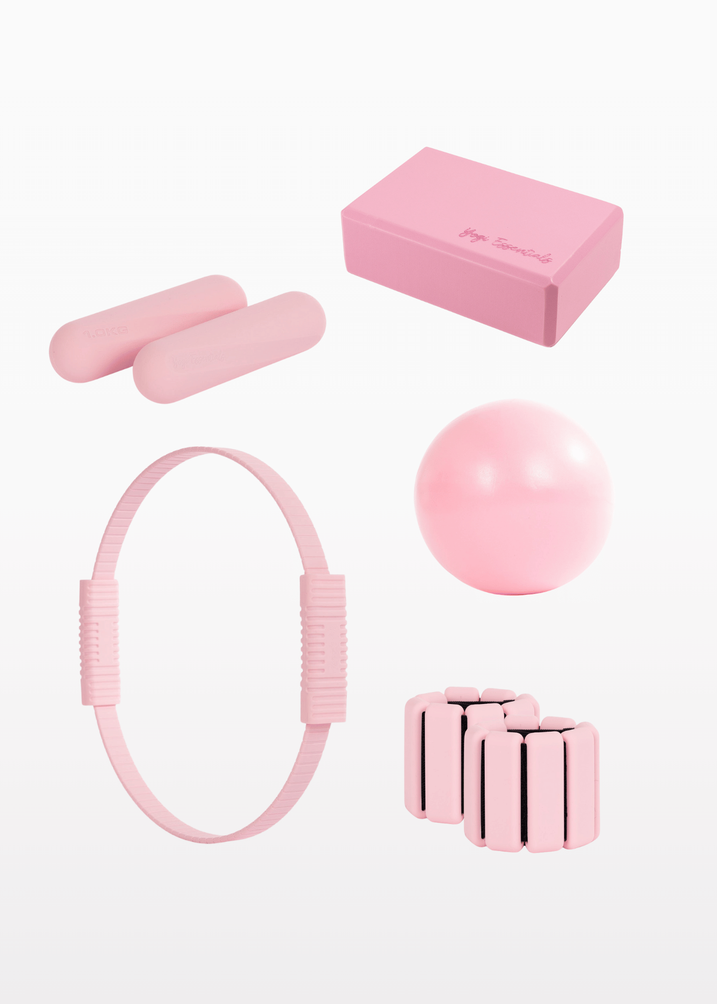 Yogi Essentials Yoga en pilates Pilates Pakket - Raspberry Pink