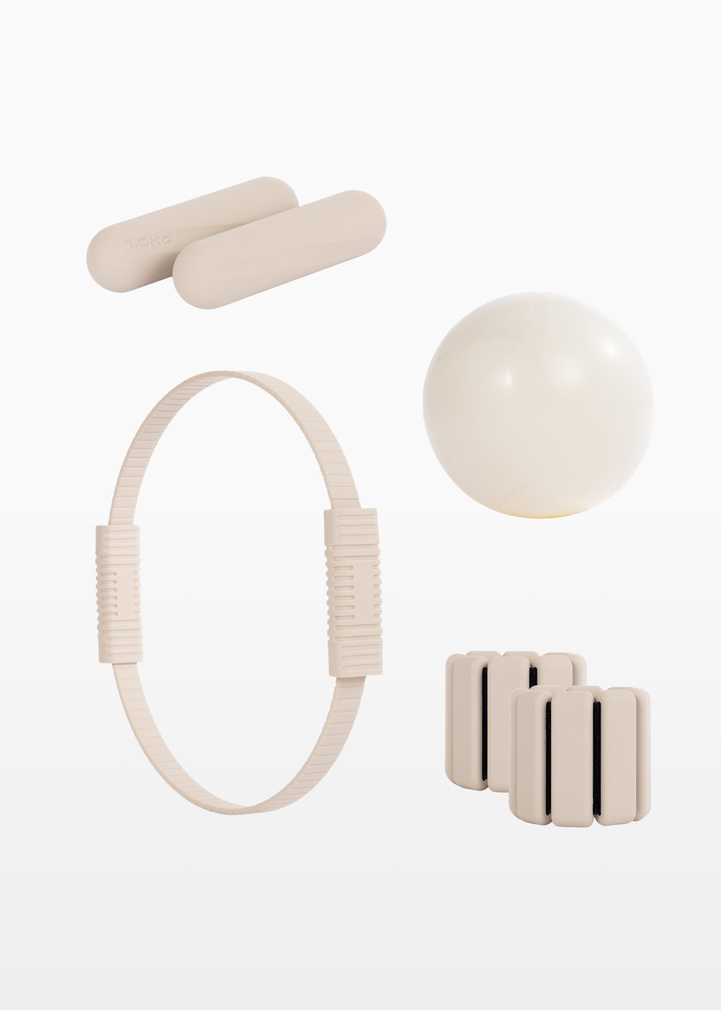 Yogi Essentials Yoga en pilates Pilates Pakket - White/Beige