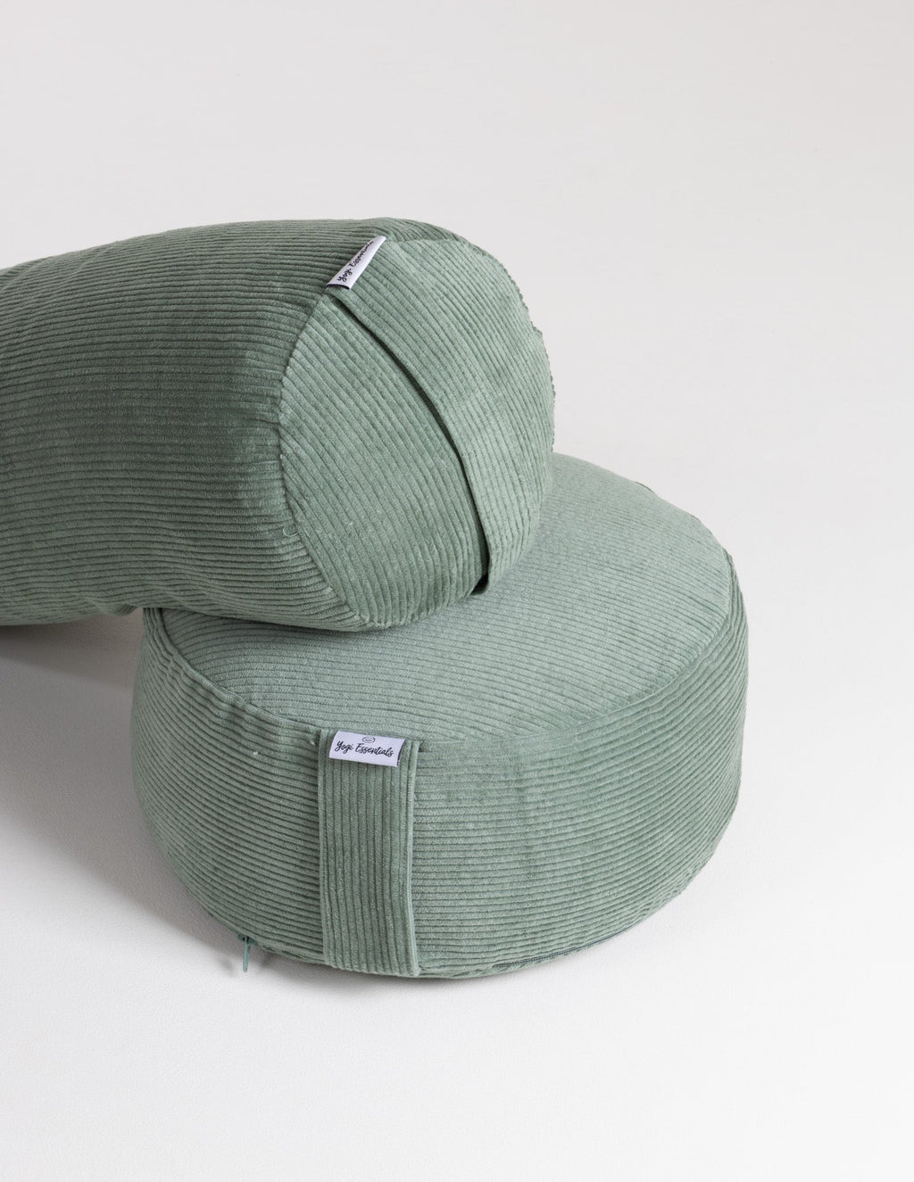 Yogi Essentials Bolster Ribstoffen Yoga Bolster - Eucalyptus