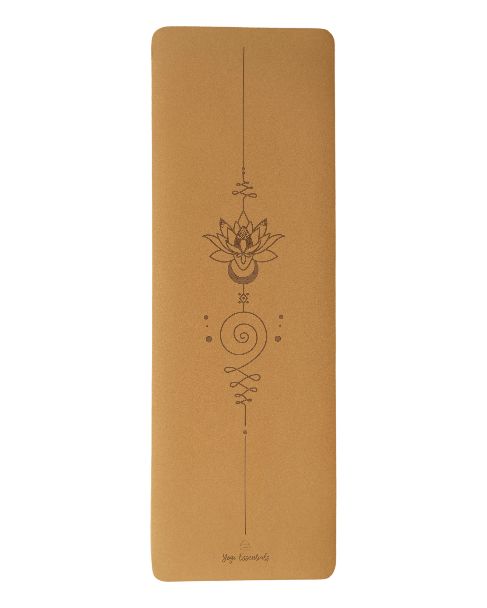 Yogi Essentials Yoga- en pilatesmatten Yoga mat kurk - Mandala - 6 mm dik