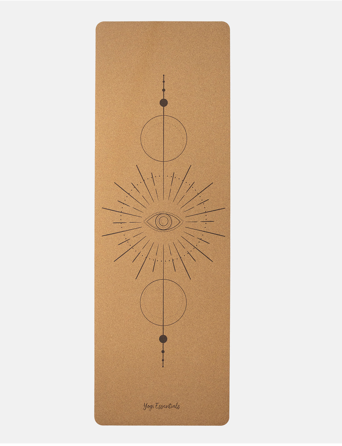 Yogi Essentials Yoga- en pilatesmatten Yoga Mat Kurk Premium collection - The Eye