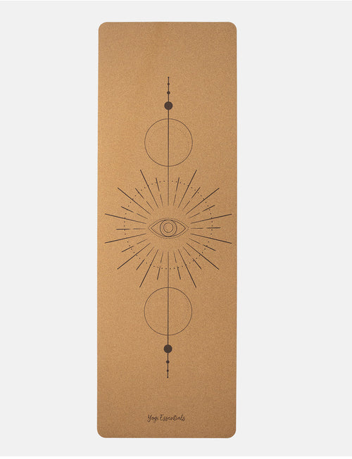 Yogi Essentials Yoga- en pilatesmatten Yoga Mat Kurk Premium collection - The Eye
