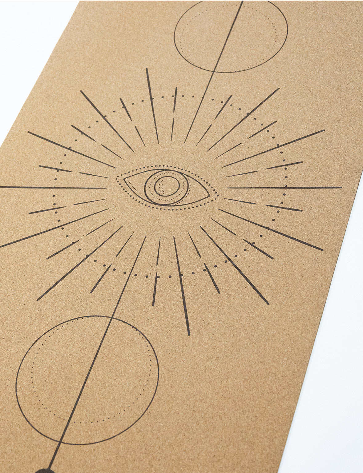 Yogi Essentials Yoga- en pilatesmatten Yoga Mat Kurk Premium collection - The Eye
