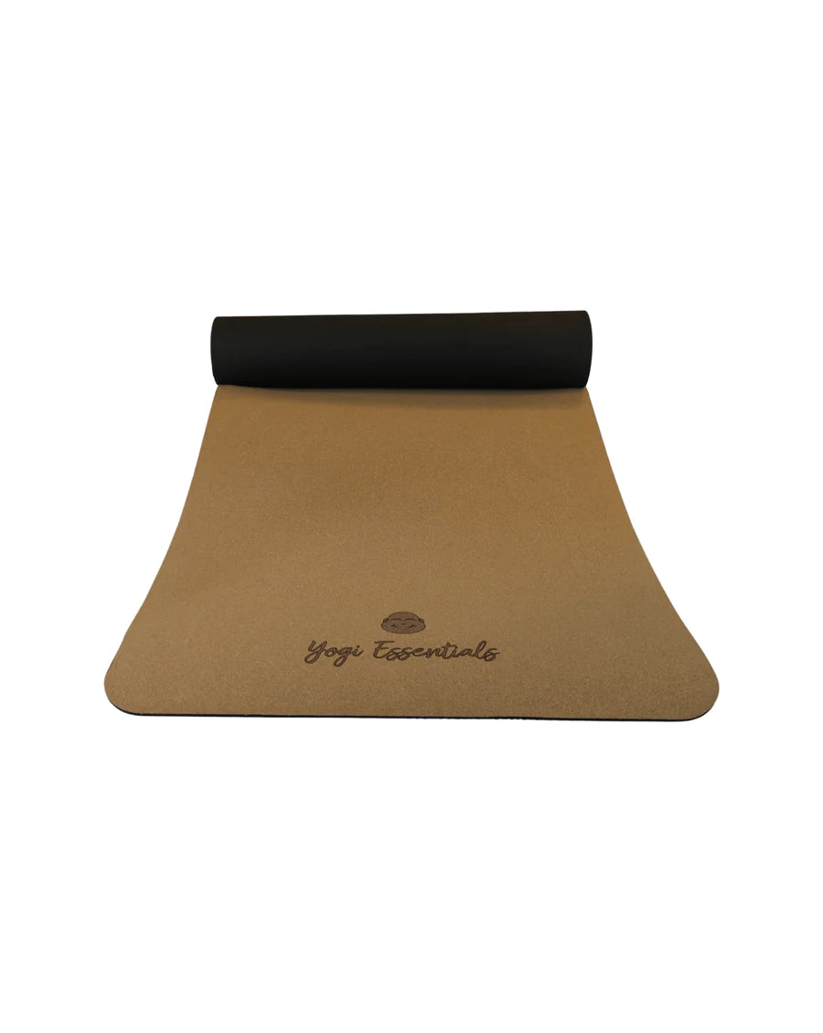 Yogi Essentials Pakket Yoga mat kurk, meditatiekussen en oogkussen - Beige